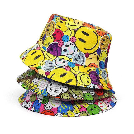 Men Smile Face Happy Party Bucket Hat - Hat - OCCA - Mad Fly Essentials