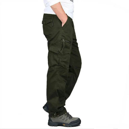 Men Solid Khaki Tactical Cargo Pants - Cargo Pants - TrendSetter - Mad Fly Essentials