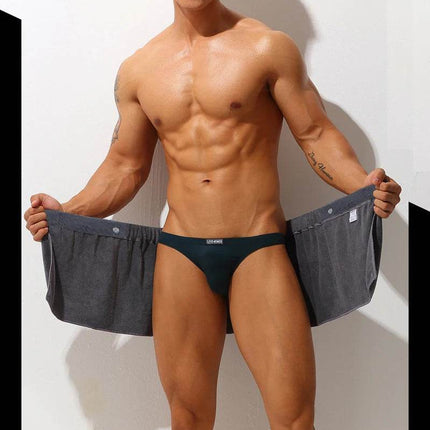 Men Solid Microfiber Pajama Bottoms Sleepwear Set - Sleepwear Set - CLEVER - MENMODE - Mad Fly Essentials