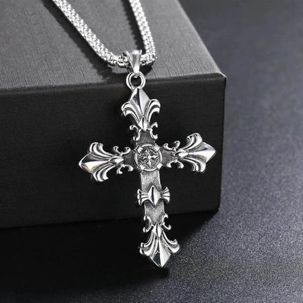 Men Stainless Cross Chain Pendant Necklace - Necklace - MeMolissa - Mad Fly Essentials