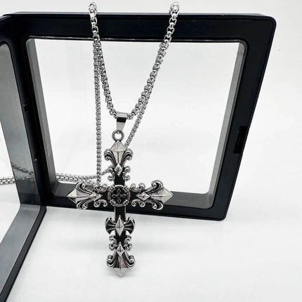 Men Stainless Cross Chain Pendant Necklace - Necklace - MeMolissa - Mad Fly Essentials