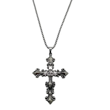 Men Stainless Cross Chain Pendant Necklace - Necklace - MeMolissa - Mad Fly Essentials
