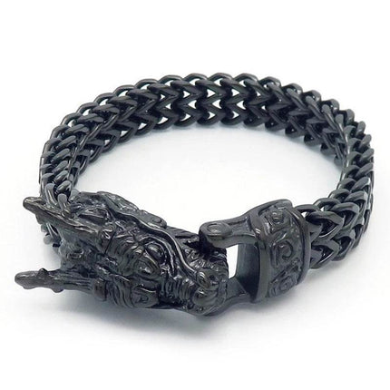 Men Stainless Dragon Vikings Bracelet - Mad Fly Essentials