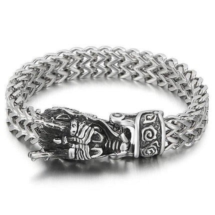 Men Stainless Dragon Vikings Bracelet - Mad Fly Essentials