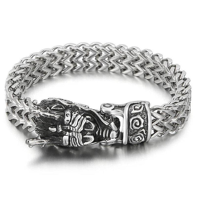 Men Stainless Dragon Vikings Bracelet - Mad Fly Essentials