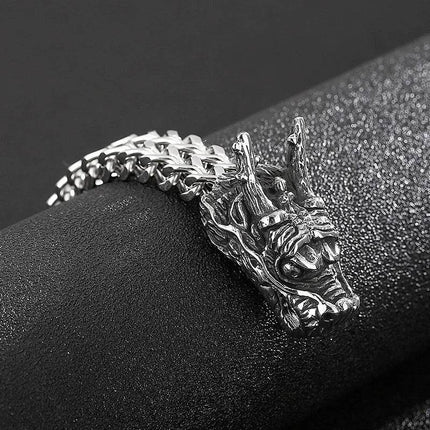 Men Stainless Dragon Vikings Bracelet - Mad Fly Essentials