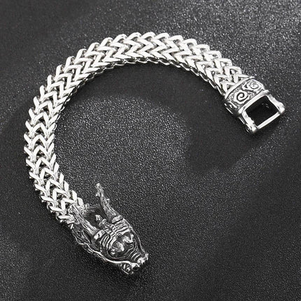 Men Stainless Dragon Vikings Bracelet - Mad Fly Essentials