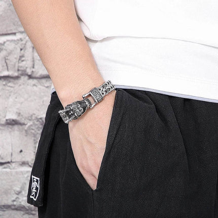 Men Stainless Dragon Vikings Bracelet - Bracelet - Fongten - Mad Fly Essentials
