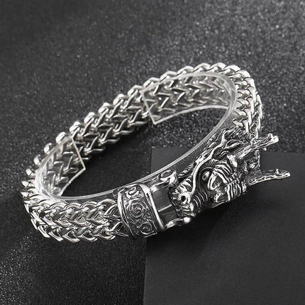 Men Stainless Dragon Vikings Bracelet - Bracelet - Fongten - Mad Fly Essentials