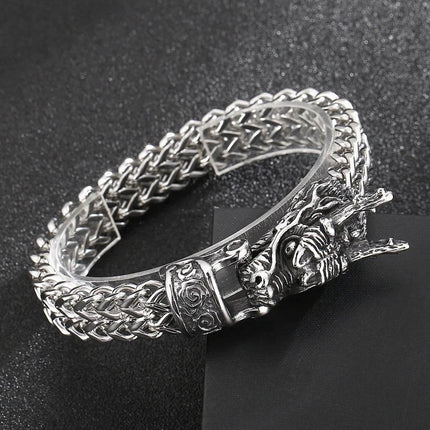 Men Stainless Dragon Vikings Bracelet - Bracelet - Fongten - Mad Fly Essentials