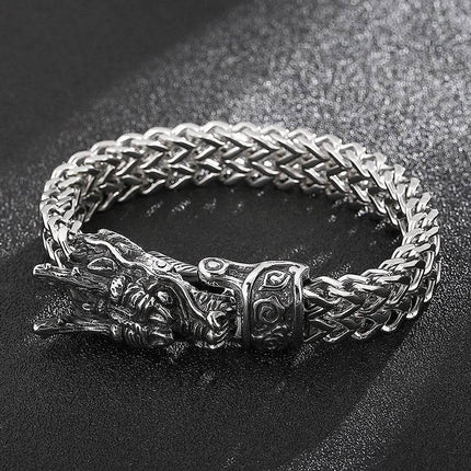 Men Stainless Dragon Vikings Bracelet - Mad Fly Essentials
