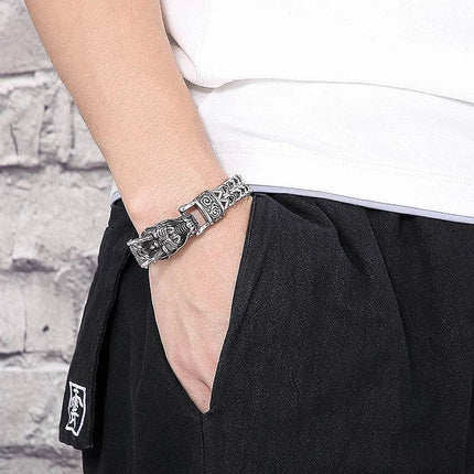 Men Stainless Dragon Vikings Bracelet - Bracelet - Fongten - Mad Fly Essentials