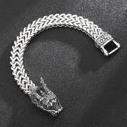 Men Stainless Dragon Vikings Bracelet - Bracelet - Fongten - Mad Fly Essentials