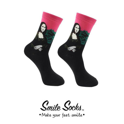 Men Starry Night Van Gogh Retro Mid - Tube Socks - Socks - Smile Socks - Mad Fly Essentials