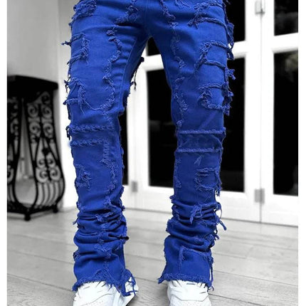 Men Straight Fit Stretch Casual Denim Jeans - Jeans - Metaphor - Mad Fly Essentials