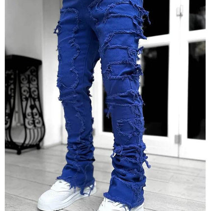 Men Straight Fit Stretch Casual Denim Jeans - Jeans - Metaphor - Mad Fly Essentials