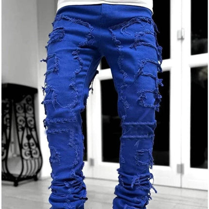 Men Straight Fit Stretch Casual Denim Jeans - Jeans - Metaphor - Mad Fly Essentials