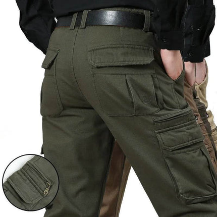 Men Straight Leg Casual Khaki Cargo Pants - Cargo Pants - ICPANS - Mad Fly Essentials