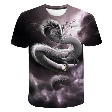 Men Summer 3D Dragon Casual Shirt - Shirt - Animal Elements - Mad Fly Essentials