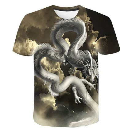 Men Summer 3D Dragon Casual Shirt - Shirt - Animal Elements - Mad Fly Essentials