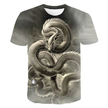 Men Summer 3D Dragon Casual Shirt - Shirt - Animal Elements - Mad Fly Essentials