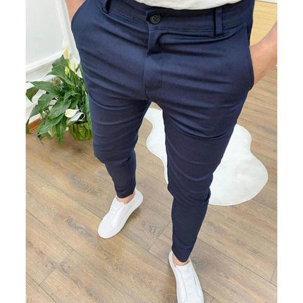 Men Summer Slim Breathable Business Casual Pants - Pants - Toplimit - Mad Fly Essentials