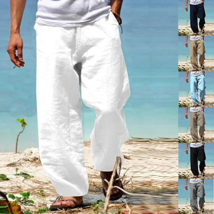 Men Business Casual Straight 3D Beach Pants - Mad Fly Essentials