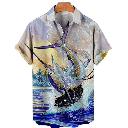 Men Summer Coconut Tiki Vacation Hawaiian Beach Shirts - Mad Fly Essentials