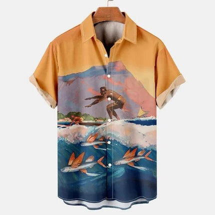 Men Summer Coconut Tiki Vacation Hawaiian Beach Shirts - Mad Fly Essentials