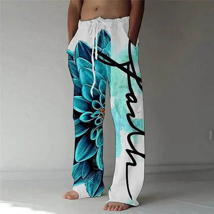 Men Summer Fashion 3D Spiral Wide Leg Pants - Pants - TrendSetter - Mad Fly Essentials