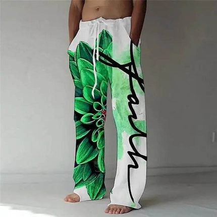 Men Summer Fashion 3D Spiral Wide Leg Pants - Pants - TrendSetter - Mad Fly Essentials
