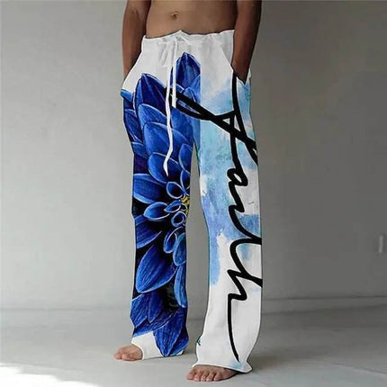 Men Summer Fashion 3D Spiral Wide Leg Pants - Pants - TrendSetter - Mad Fly Essentials
