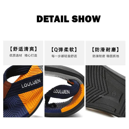 Men Summer Flip Flop Outdoor Beach Sandals - Sandals - DIANRUO - Mad Fly Essentials