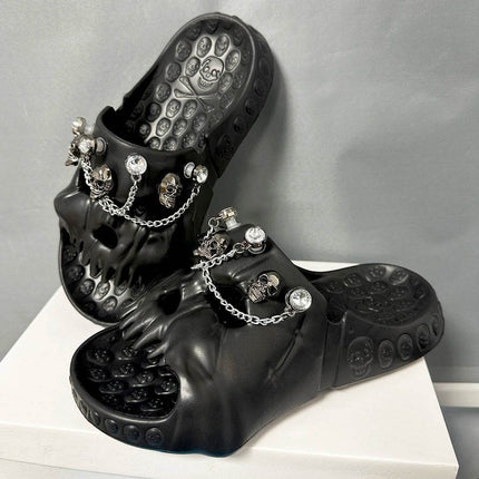 Men Summer Retro 3D Skull Sandals Men Footwear - Men Footwear - Comwarm - Mad Fly Essentials