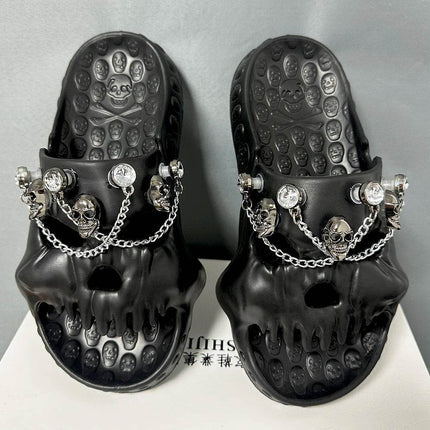 Men Summer Retro 3D Skull Sandals Men Footwear - Men Footwear - Comwarm - Mad Fly Essentials