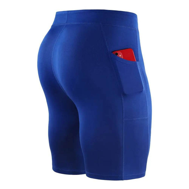 Men Summer Running Pocket Compression Fitness Shorts - Fitness Shorts - VINTOHOXN - Mad Fly Essentials