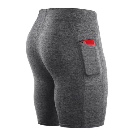 Men Summer Running Pocket Compression Fitness Shorts - Fitness Shorts - VINTOHOXN - Mad Fly Essentials