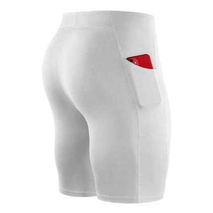 Men Summer Running Pocket Compression Fitness Shorts - Fitness Shorts - VINTOHOXN - Mad Fly Essentials