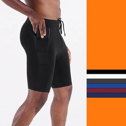 Men Summer Running Pocket Compression Fitness Shorts - Fitness Shorts - VINTOHOXN - Mad Fly Essentials