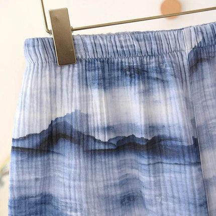 Men Summer Short Plaid Homewear Pajama Set - Pajama Set - DLXLOTOS - Mad Fly Essentials