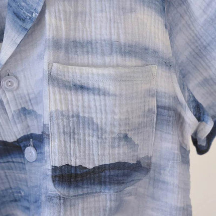 Men Summer Short Plaid Homewear Pajama Set - Pajama Set - DLXLOTOS - Mad Fly Essentials