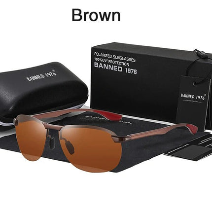 Men Sunglasses Autumn Hinge UV400 Eyewear - Men Sunglasses - Banned 1976 - Mad Fly Essentials