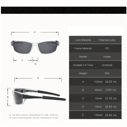Men Sunglasses Lightweight Cycling Polarized Shades - Men Sunglasses - Veithdia - Mad Fly Essentials