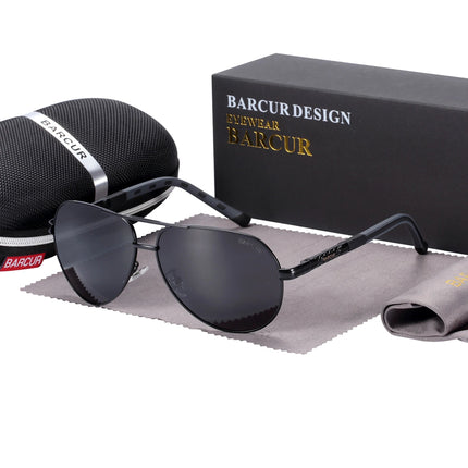 Men Sunglasses Polarized Red Designer Eyewear - Men Sunglasses - BARCUR - Mad Fly Essentials