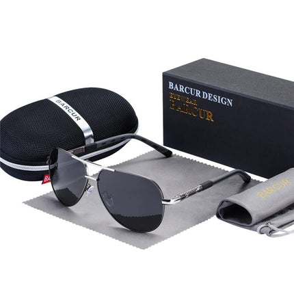 Men Sunglasses Polarized Red Designer Eyewear - Men Sunglasses - BARCUR - Mad Fly Essentials