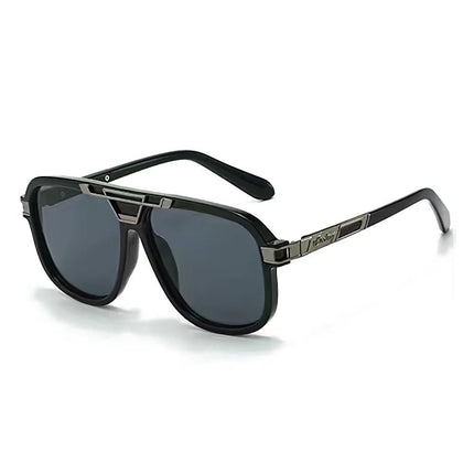 Men Sunglasses Retro Double Bridge Pilot Sunglasses Men Sunglasses SHAUNA Mad Fly Essentials