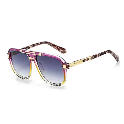 Men Sunglasses Retro Double Bridge Pilot Sunglasses Men Sunglasses SHAUNA Mad Fly Essentials