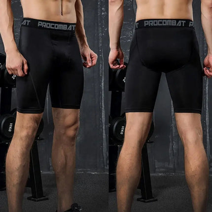 Men Sweats Black Sportswear Fitness Shorts Compression Pants - Men Sweats - VINTOHOXN - Mad Fly Essentials