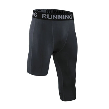 Men Sweats Black Sportswear Fitness Shorts Compression Pants - Men Sweats - VINTOHOXN - Mad Fly Essentials