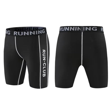 Men Sweats Black Sportswear Fitness Shorts Compression Pants - Men Sweats - VINTOHOXN - Mad Fly Essentials